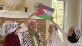 😭💔Pray for Palestine  Fatima and her friends showing support for Palestine  Vocal Maryam Masud [upl. by Araldo]