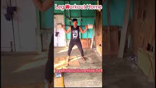 Leg Workout Home How To Build Leg 🦵 [upl. by Laiceps]