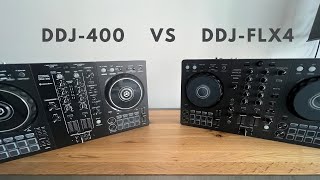 Pioneer DJ DDJFLX4 vs DDJ 400 [upl. by Novaj40]