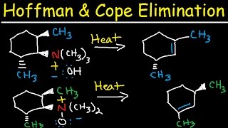 Hofmann and Cope Elimination  E2 Reaction Mechanism  Syn vs Anti Stereochemistry [upl. by Alleber]