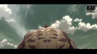 Attack on titan Eren vs The Armored Titan full fight [upl. by Enelrad]