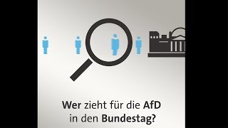 Wer zieht für die AfD in den Bundestag [upl. by Getraer]