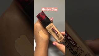 L’Oréal Paris Infallible 32H Fresh Wear Foundation  Golden Sun lorealparis ytshort [upl. by Risan628]