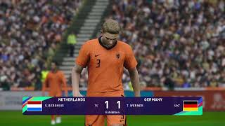 PES 2021 Gameplay  Niederlande  Deutschland  Nations League 2024 [upl. by Einnalem]