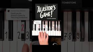 13 Alastors Game Hazbin Hotel The Living Tombstone Piano Tutorial shorts [upl. by Decrem]