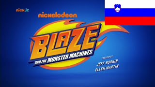 Blaze Y Los Monster Machines intro Theme Song Opening in Slovenian  Esloveno  Slovenščina [upl. by Nair]