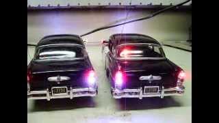 Custom 1955 Buick Century police cars HIGHWAY PATROL diecast models w working lights [upl. by Inohtna467]