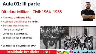 Realidade Brasileira  Aula 01 III parte [upl. by Aihsenot839]