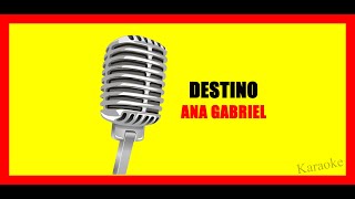 Ana Gabriel Destino Karaoke [upl. by Naitsihc]