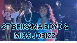 ST BRIKAMA BOYO ON STAGE WITH MISS JOBIZZ AT THE TOBASKI SPECIAL SHOW IN BRIKAMA [upl. by Vannie]