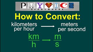 Converting kmh to ms EASY [upl. by Peatroy893]