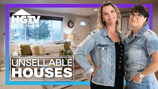 From Outdated to Outstanding Home Remodel  Unsellable Houses  HGTV [upl. by Eicyak]