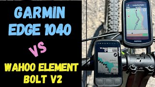 Garmin Edge 1040 vs Wahoo Elemnt Bolt v2 Navigation Test deutsch [upl. by Elfstan739]