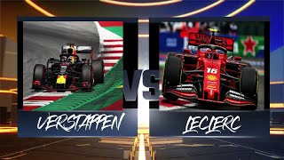 Max Verstappen Vs Charles Leclerc Batallas Epicas [upl. by Ilana]