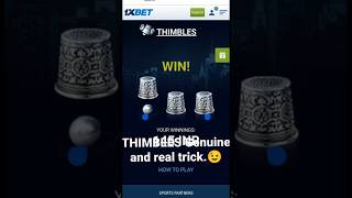 thimbles win best winning like game hackavailable 1xbet hackandtrick thimbles 1xbethack [upl. by Reyam]