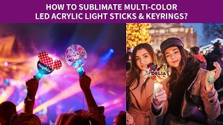 Illuminate Your Party with Sub Multicolor LED Acrylic Light Stick amp Keyrings [upl. by Aldas]