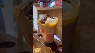 Crepé de Nutella🧡 crepera nutella chocolate crepe creme helado [upl. by Enneillij]