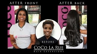 Hair Extensions DC Before amp After Gallery by quotA List Stylist CoCo La Ruequot [upl. by Babita]