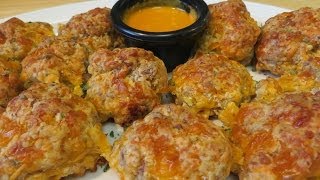 Classic Sausage and Cheese Balls  QUICK AND EASY [upl. by Nnovahs]