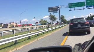 Tractortrailer accident on Kent Island westbound approaching Baybridge August 31 2016 video 2 [upl. by Ariay]