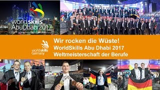 Siegerehrung 24 Auszeichnungen für Team Germany bei WM der Berufe in Abu Dhabi [upl. by Neirual]