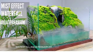 making a waterfall aquaterrarium with a mist effect  paludarium  terrarium [upl. by Aneeram]