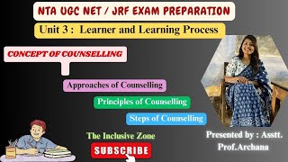 Concept of Counselling  Approaches of Counselling  Principles of Counselling  NETJRF  Education [upl. by Porcia]