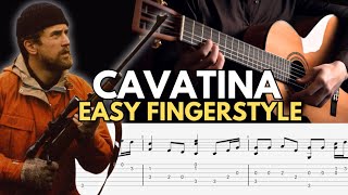 Easy Cavatina Fingerstyle Tab For Beginners [upl. by Dabney]