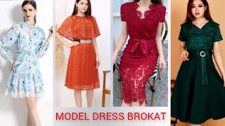 MODEL BAJU BROKAT DRESS PESTA DAN MODEL DRESS KATBOL [upl. by Losse]