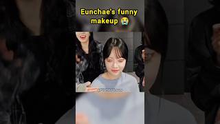 Eunchaes funny makeup 😂 lesserafim kpop [upl. by Ahseinek]