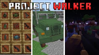 Zombie Apocalypse Mod for Minecraft pe 121  Project Walker Mod in MCPE 121 [upl. by Barnaba]