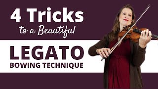 4 Tricks to a Beautiful LEGATO Bowing Technique on the Violin [upl. by Ajin225]