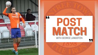 Emirates FA CUP  Postmatch interview with George Langston [upl. by Gilli]