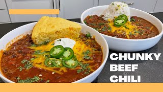 How to Make the Best Chunky Beef Chili  OneStopChop [upl. by Engelbert]