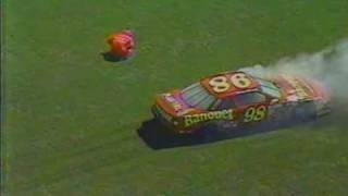 1991 Daytona 500  Jimmy Spencer Fire [upl. by Artur]