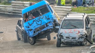 Banger Racing Angmering Raceway CB Contact  Christmas Hangover [upl. by Vasilek]