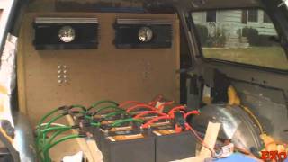 quotAntiVibrationquot Amplifier Install w 2 Soundstream Tarantula TX12600d Amps  EXOs Big Bass Wall [upl. by Ziza403]