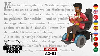 632 Deutsch lernen mit Geschichten  Deutsch lernen durch Hören  A2B1  Learn German with stories [upl. by Allecsirp]