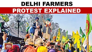 Farmers Protest Delhi Chalo Movement In Shambhu Border Explained  India Today [upl. by Deloris]