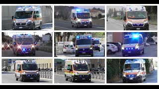 Compilation Ambulanze Asur Marche in Emergenza  Italian Ambulances in Emergency [upl. by Hardigg305]