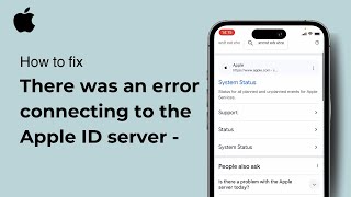 There was an error connecting to the Apple ID server  Fix  iOS  2024 [upl. by Ytinav127]