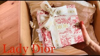 Lady Dior Lambskin Wallet  UNBOXING  KathyStyle [upl. by Aisetra]