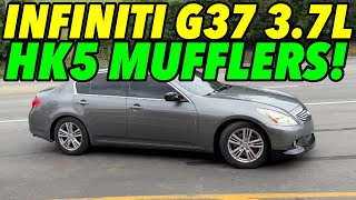 2012 Infiniti G37 37L V6 w HK5 SUPER MUFFLERS [upl. by Ahsoyem153]