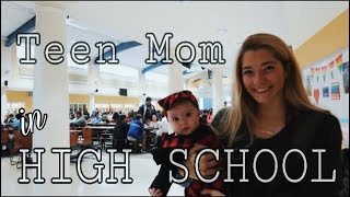 Bringing my baby to class with me  TEEN MOM HIGH SCHOOL VLOGS [upl. by Anelegna]