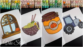 Relaxing and Satisfying Coloring book with ASMR markers [upl. by Einal]