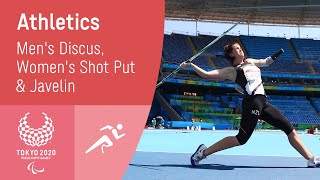 Athletics Discus Shot Put amp Javelin  Day 5  Tokyo 2020 Paralympic Games [upl. by Maggie875]