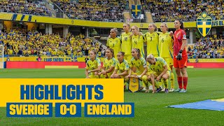 Mållöst på Gamla Ullevi i avgörandet mot England  Highlights SverigeEngland 00 [upl. by Corilla]