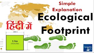 Basics of Ecological Footprint in Hindi हिंदी में  How many planets do we need [upl. by Woo]