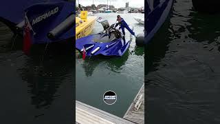 Wight Offshore pulls out at the Solent 80 offshoreracing powerboats ukopra batboat [upl. by Yatnoed]