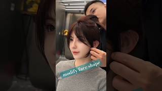 Instant Bangs for Gentle Look Face Shape Transformation hairstyle girlhaircut mastermenshaircuts [upl. by Stanway]